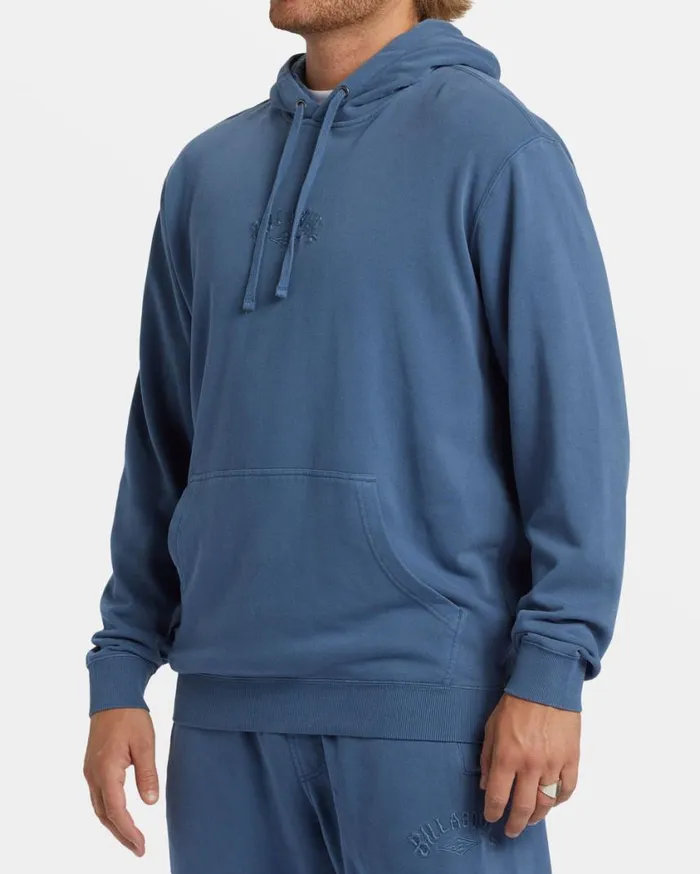 Billabong Wave Washed Hoodie Slate Blue Mens Hoodies and Fleece Billabong Wave Washed Hoodie Slate Blue Mens Hoodies and Fleece