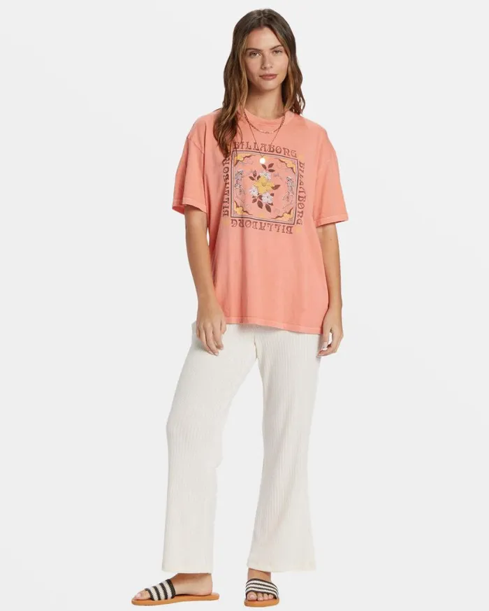 Billabong Wild West Side TShirt Peach Out Womens Graphic Tees and Tanks Billabong Wild West Side TShirt Peach Out Womens Graphic Tees and Tanks