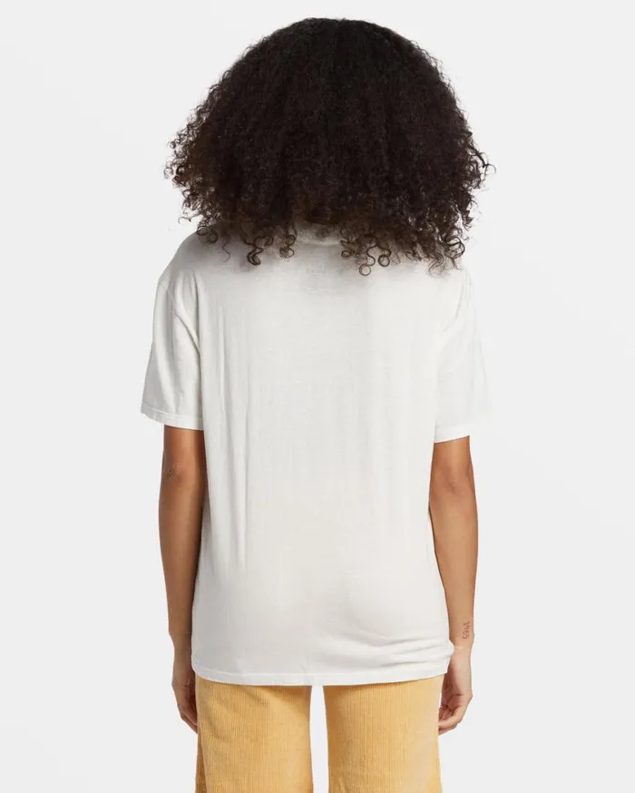 Billabong With The Sun TShirt Salt Crystal Womens Tops Billabong With The Sun TShirt Salt Crystal Womens Tops