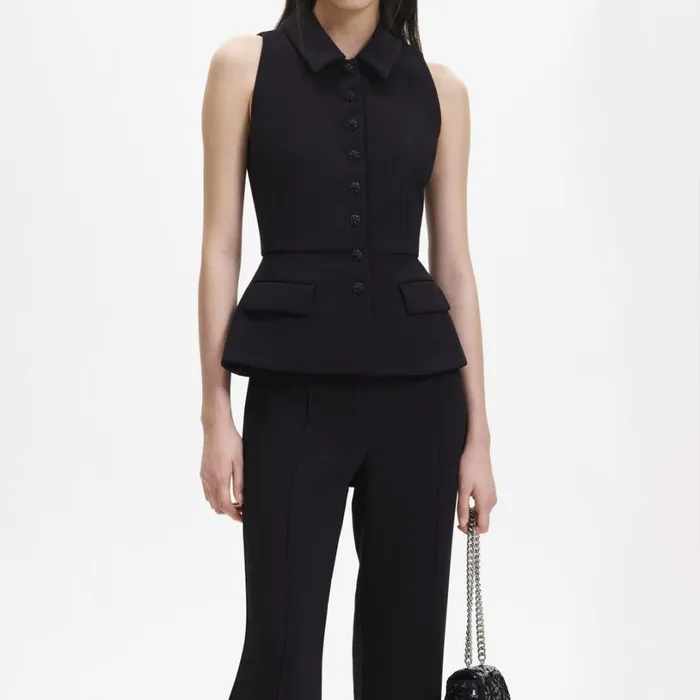 Black Tailored Jumpsuit Women Self Portrait Dresses Black Tailored Jumpsuit Women Self Portrait Dresses