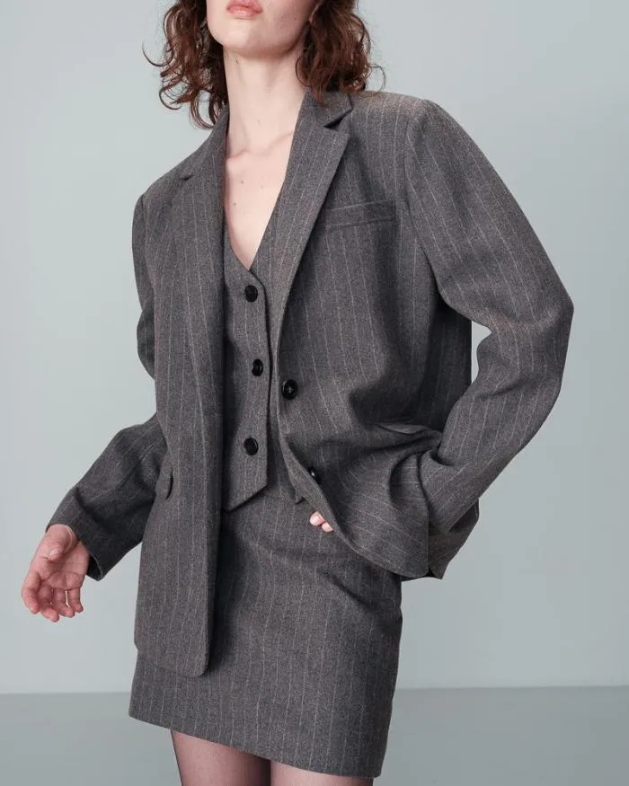 BLAZER ANTHRACITE NIKITA Shop Grace and Mila Blazers