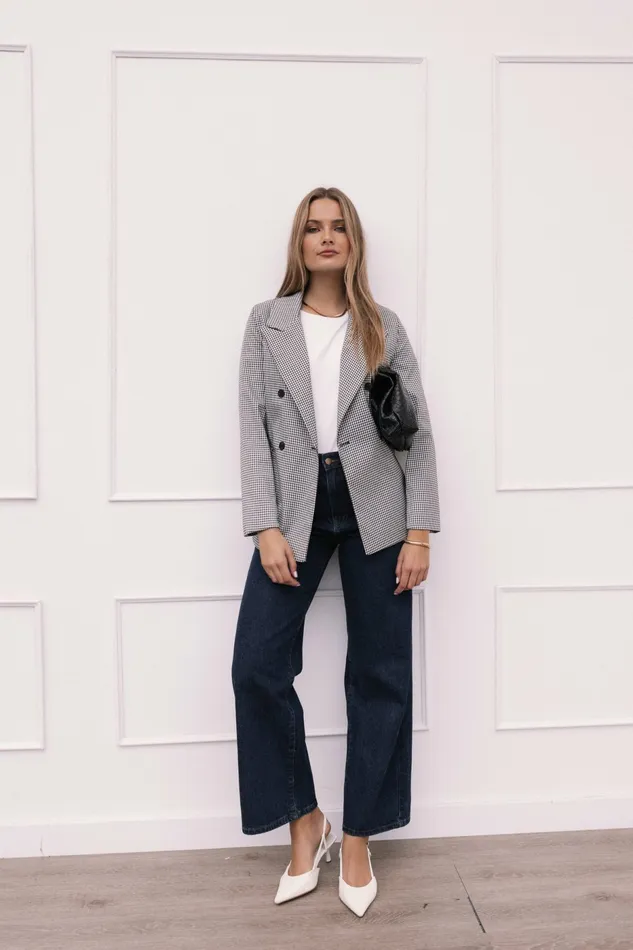 Blazers Juliette Blazer BlackWhite Petal and Pup Women