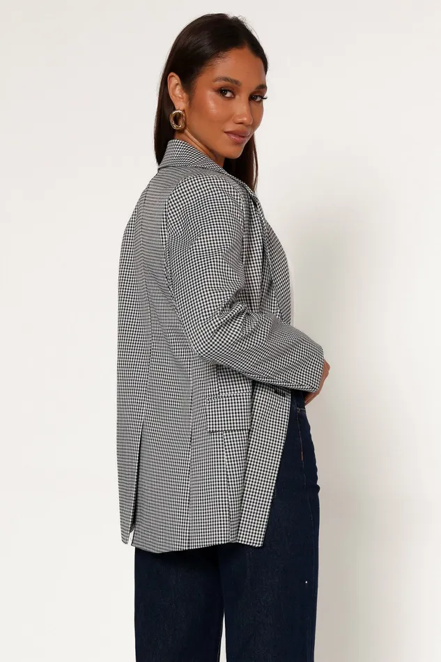 Blazers Juliette Blazer BlackWhite Petal and Pup Women