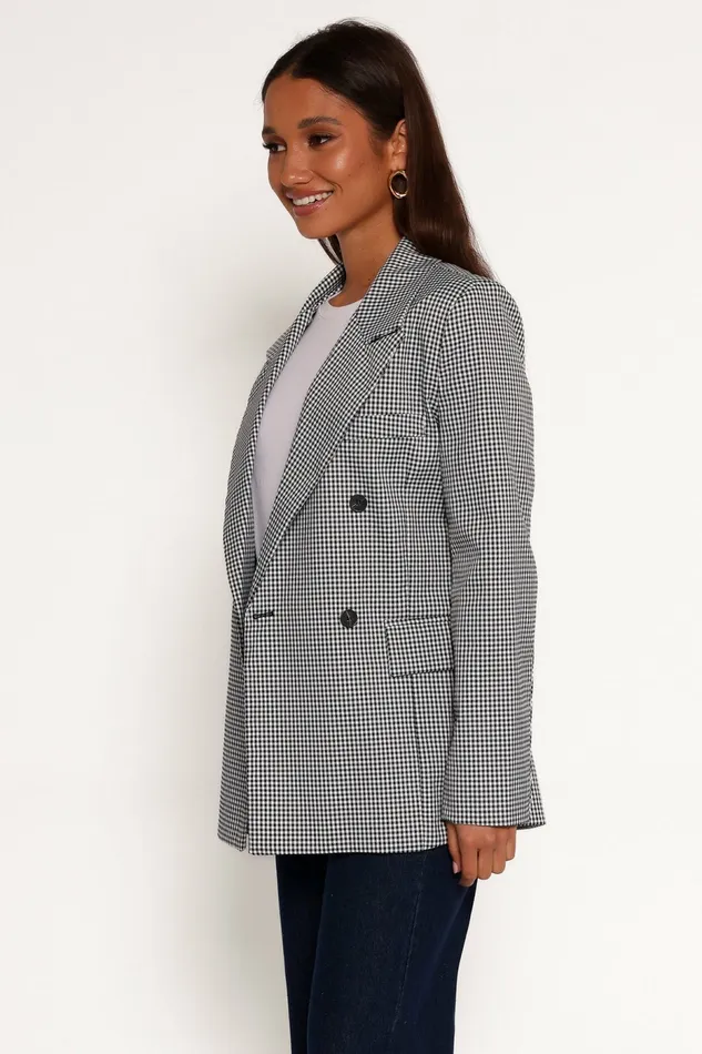 Blazers Juliette Blazer BlackWhite Petal and Pup Women