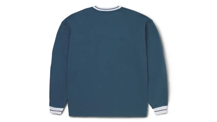 Blocked Logo Sweatshirt Blue Wing Teal White Men Karhu Sweatshirts