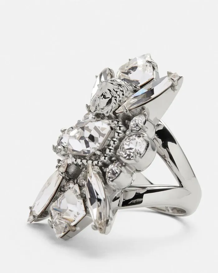 Bloom Ring Silver Women Versace Rings