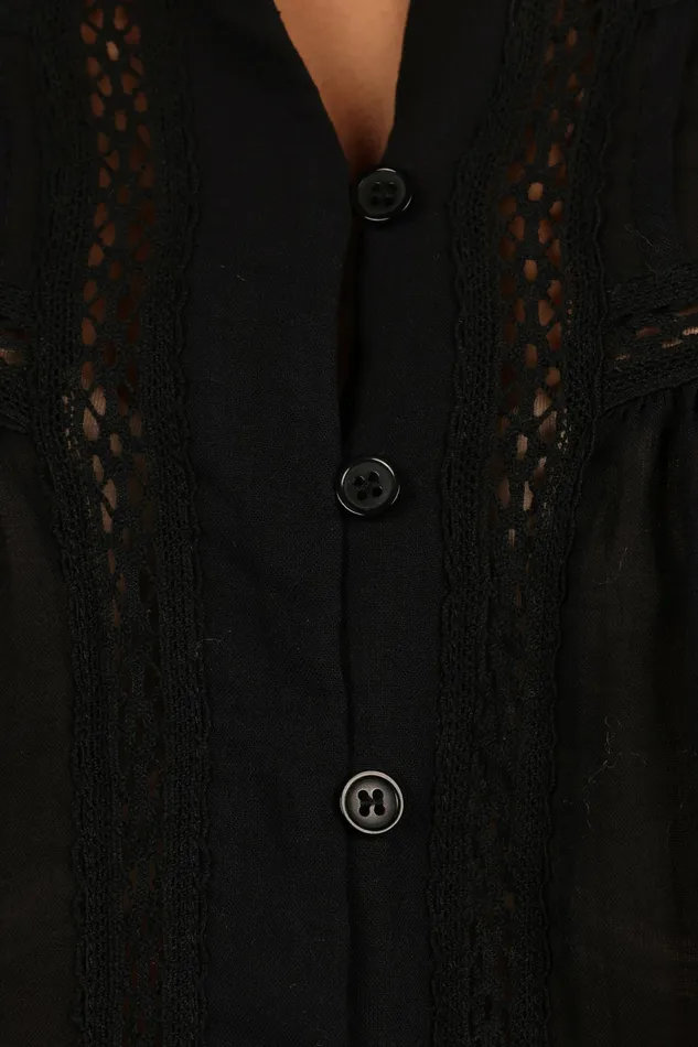 Blouses and Shirts Women Petal and Pup Emelia Top Black