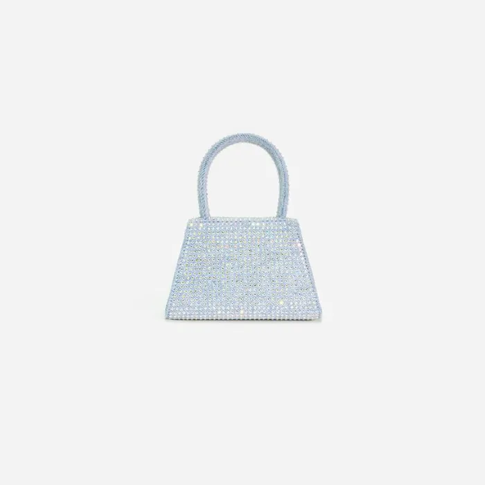 Blue Rhinestone Denim Micro Bow Bag Women Self Portrait Denim Blue Rhinestone Denim Micro Bow Bag Women Self Portrait Denim