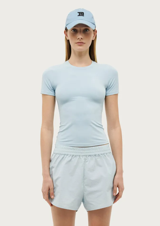 Bodyluxe PE Nation Women FOUNDATION SHORT SLEEVE TEE IN SKY BLUE
