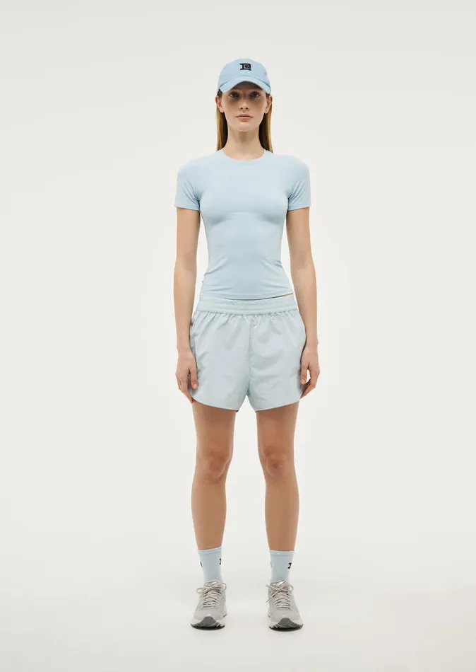 Bodyluxe PE Nation Women FOUNDATION SHORT SLEEVE TEE IN SKY BLUE
