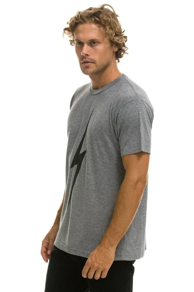 Bolt Tee 8211 Heather Grey WomenMen Aviator Nation Tees