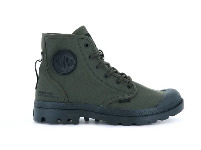 Boots Kids PALLADIUM PAMPA HI HTG SUPPLY Olive Night