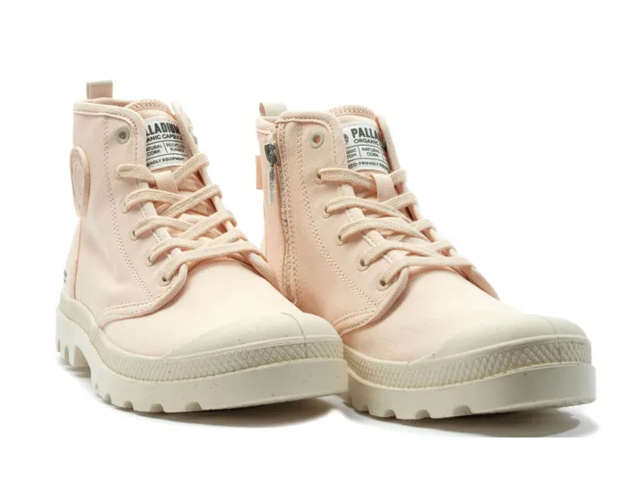 Boots Kids PALLADIUM PAMPA HI ZIP ORGANIC Peaskin Boots Kids PALLADIUM PAMPA HI ZIP ORGANIC Peaskin