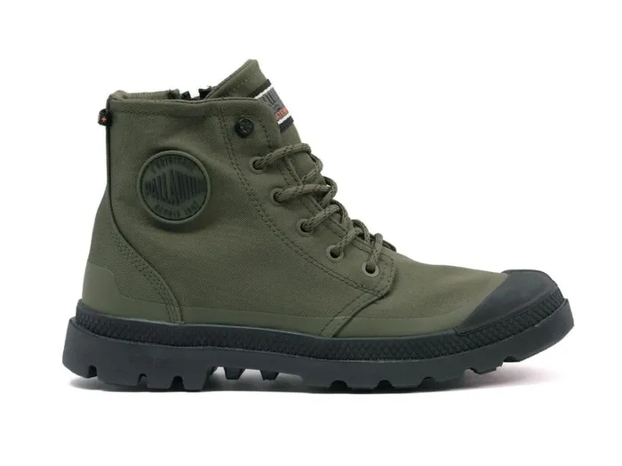 Boots Kids PALLADIUM PAMPA RCYL LTWPZIP Olive Night