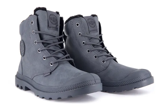 Boots Kids PALLADIUM PAMPA SPORT CUFF WPS Dark Shadow Boots Kids PALLADIUM PAMPA SPORT CUFF WPS Dark Shadow