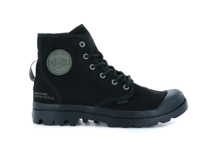 Boots Men PALLADIUM PAMPA HI HTG SUPPLY Blackblack