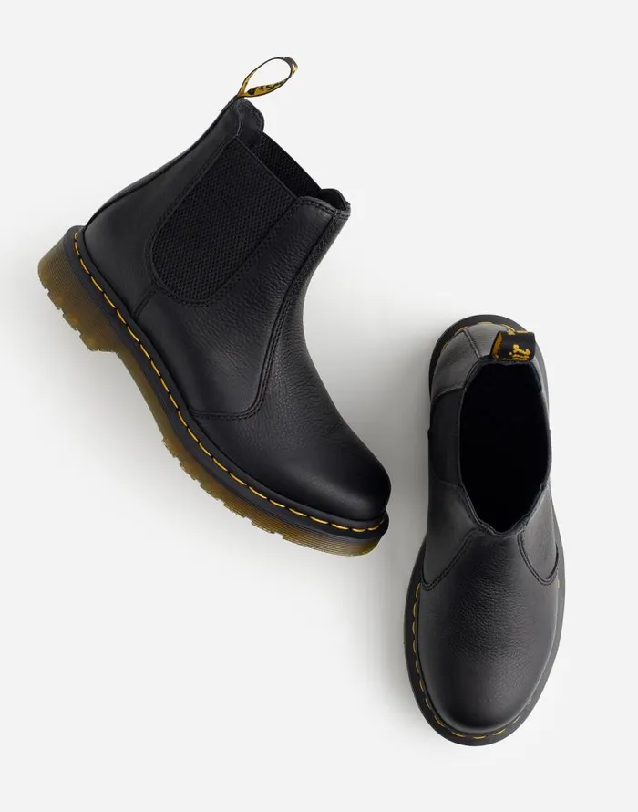 Boots Women Madewell Dr Martens 2976 Chelsea Boots In Leather Black Virginia