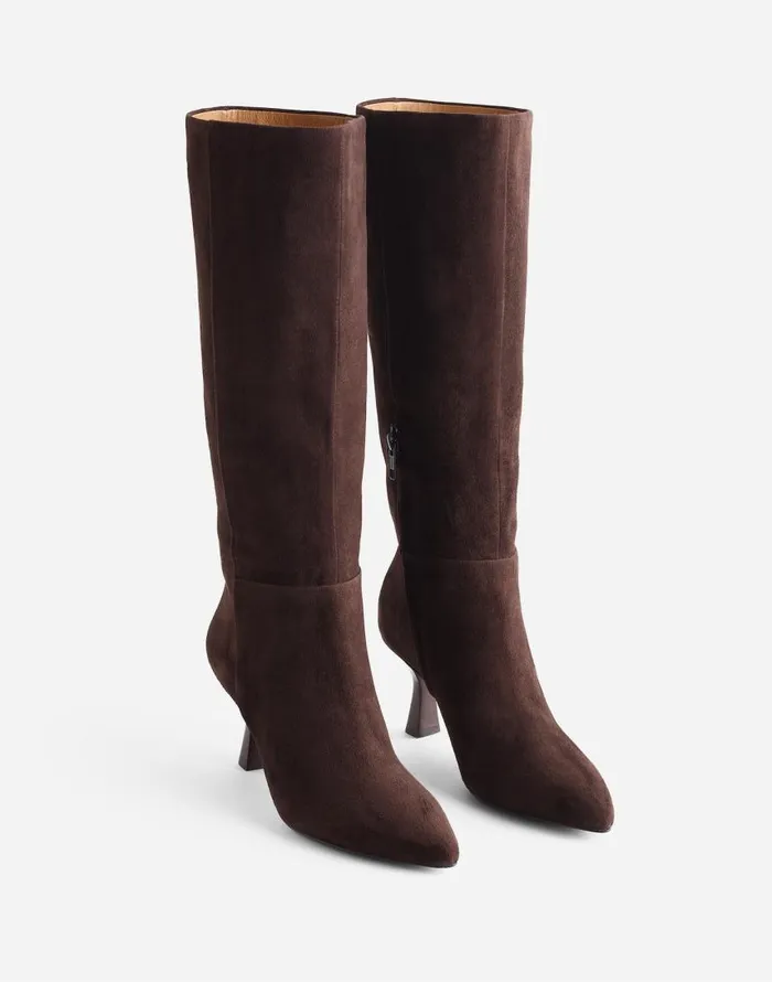Boots Women Madewell The Justine Knee Boot Dark Carob