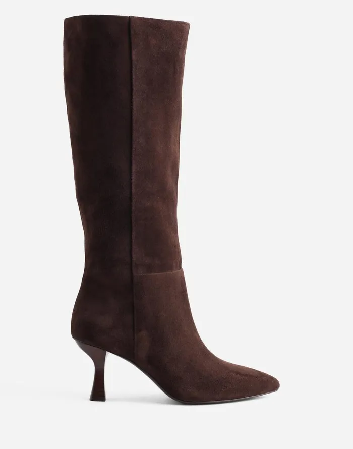 Boots Women Madewell The Justine Knee Boot Dark Carob
