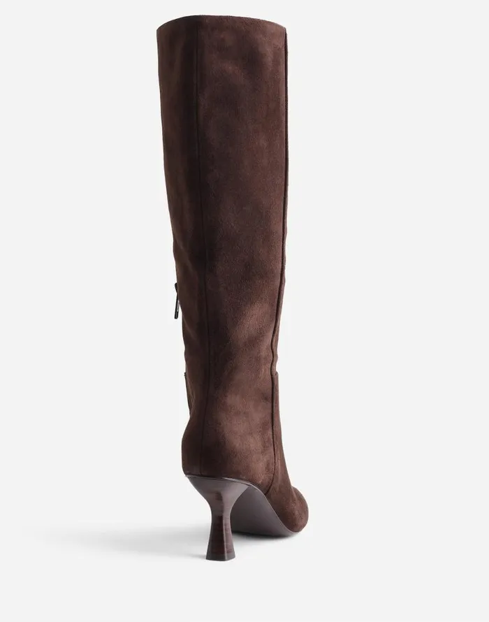 Boots Women Madewell The Justine Knee Boot Dark Carob