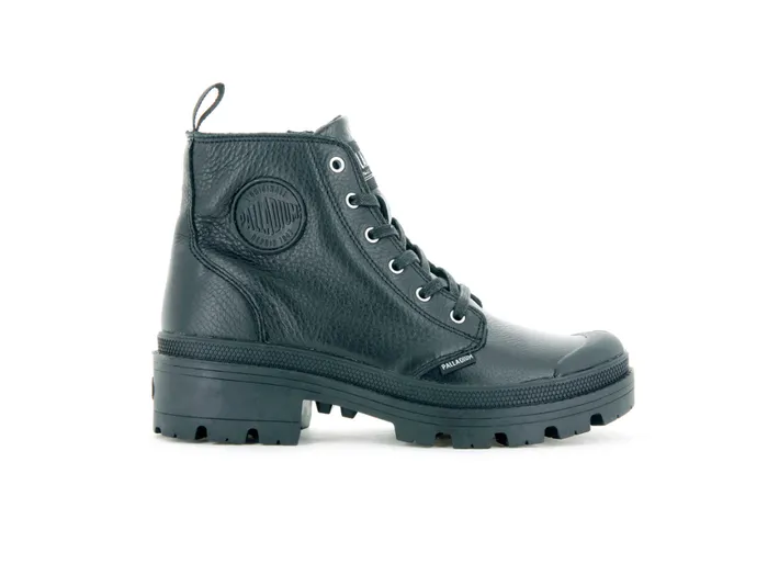 Boots Women PALLADIUM PALLABASE LEATHER Blackblack