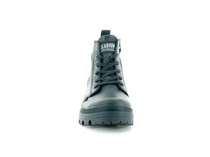 Boots Women PALLADIUM PALLABASE LEATHER Blackblack Boots Women PALLADIUM PALLABASE LEATHER Blackblack