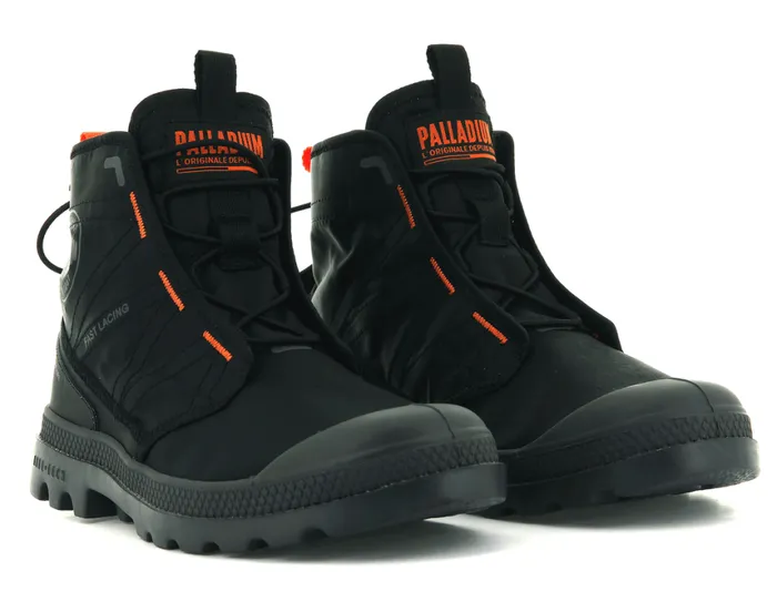 Boots Women PALLADIUM PAMPA TRAVEL LITE Blackblack Boots Women PALLADIUM PAMPA TRAVEL LITE Blackblack