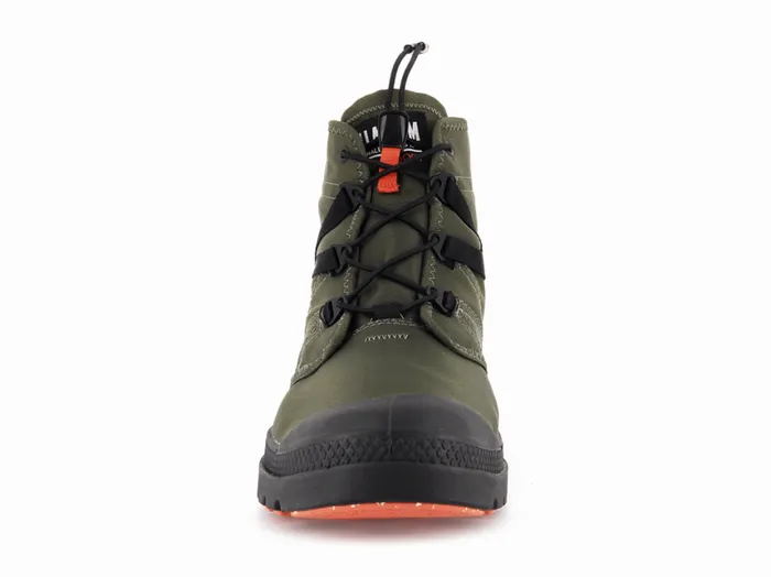 Boots Women PALLADIUM PAMPA TRAVEL LITE WATERPROOF Olive Night Boots Women PALLADIUM PAMPA TRAVEL LITE WATERPROOF Olive Night