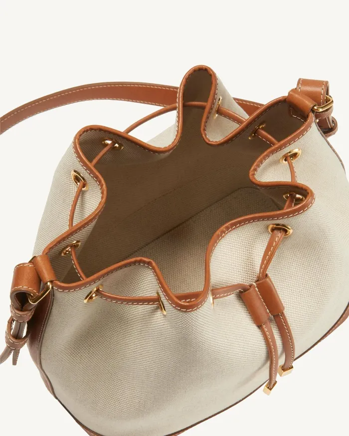 BRIGITTE BUCKET BAG Naturalblackgold Hw Women Nili Lotan Handbags