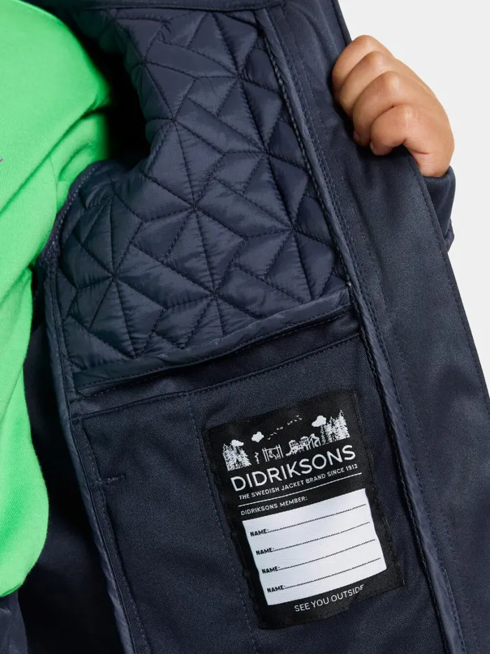 Briska Kids039 Jacket Navy Kids Didriksons Spring Jackets