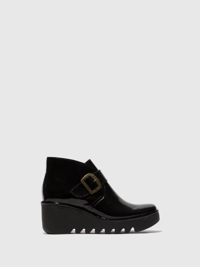 Buckle Ankle Boots BIRT397FLY ATLANTIS BLACK Women Fly London Ankle Boots