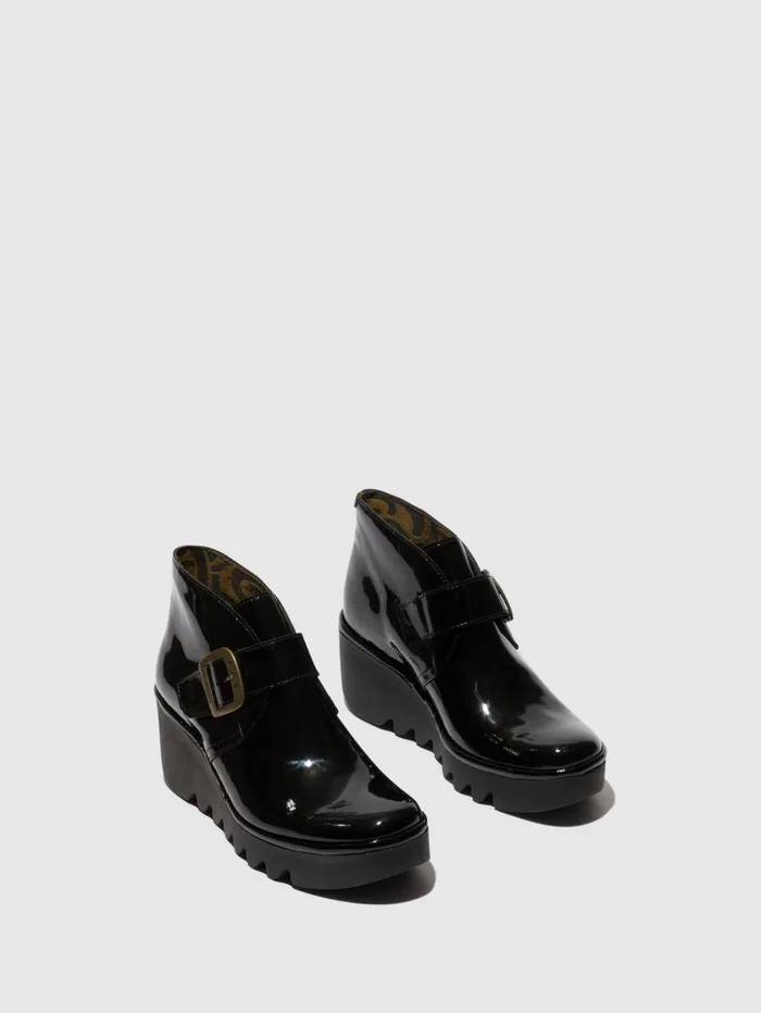 Buckle Ankle Boots BIRT397FLY ATLANTIS BLACK Women Fly London Ankle Boots