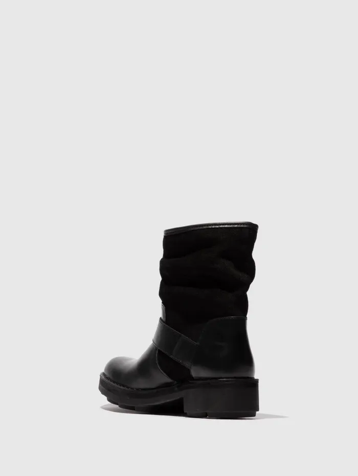 Buckle Ankle Boots NALY141FLY BLACK Women Fly London Ankle Boots