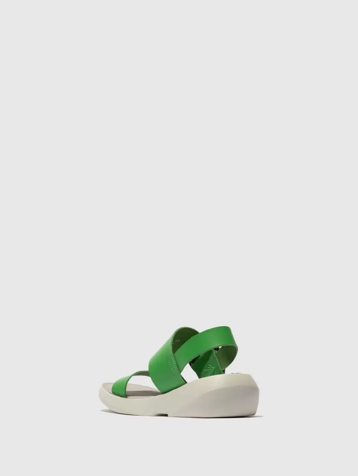 Buckle Sandals BANI739FLY GREEN Women Fly London Sandals