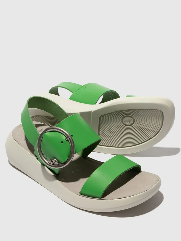 Buckle Sandals BANI739FLY GREEN Women Fly London Sandals
