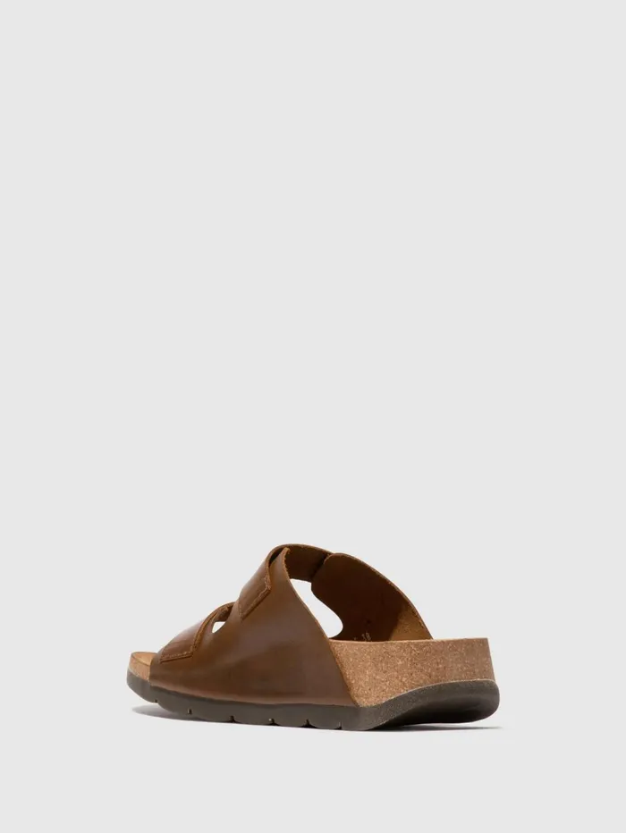 Buckle Sandals CAJA721FLY CAMEL Women Fly London Sandals