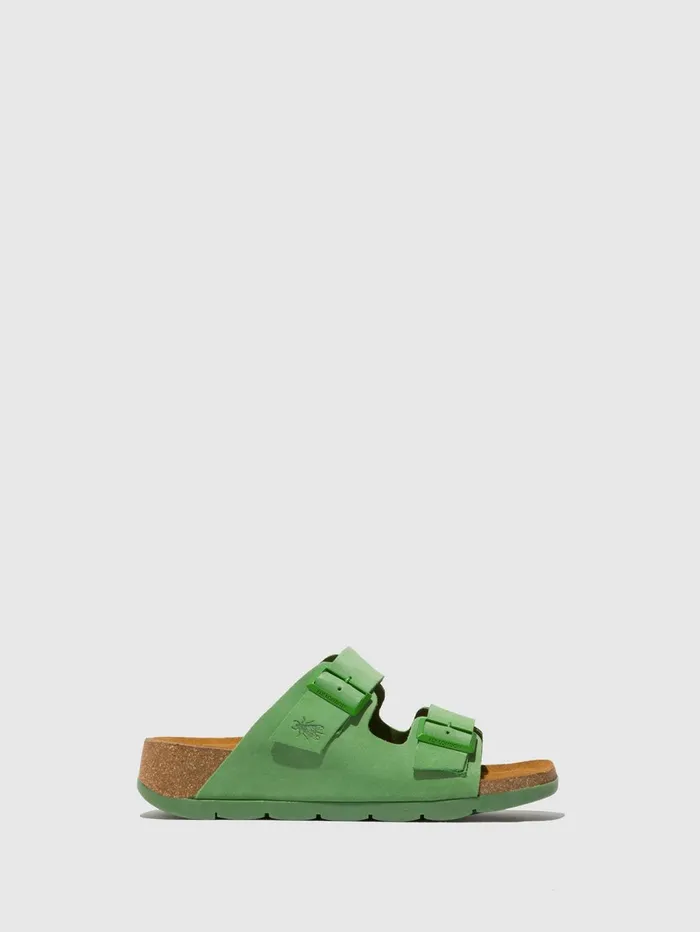 Buckle Sandals CAJA721FLY LIME GREEN Women Fly London Sandals