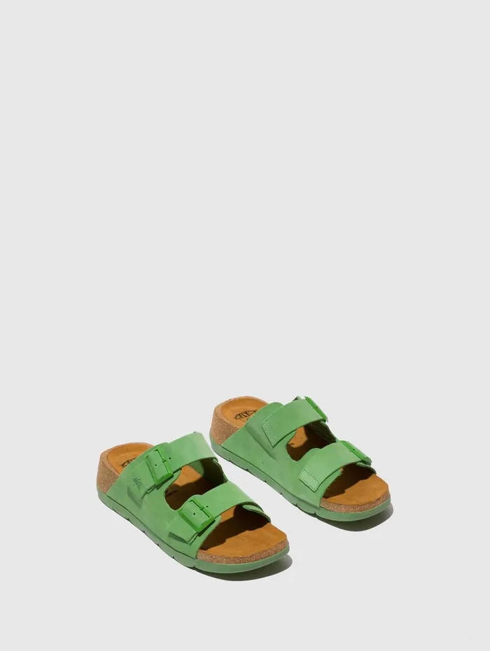 Buckle Sandals CAJA721FLY LIME GREEN Women Fly London Sandals