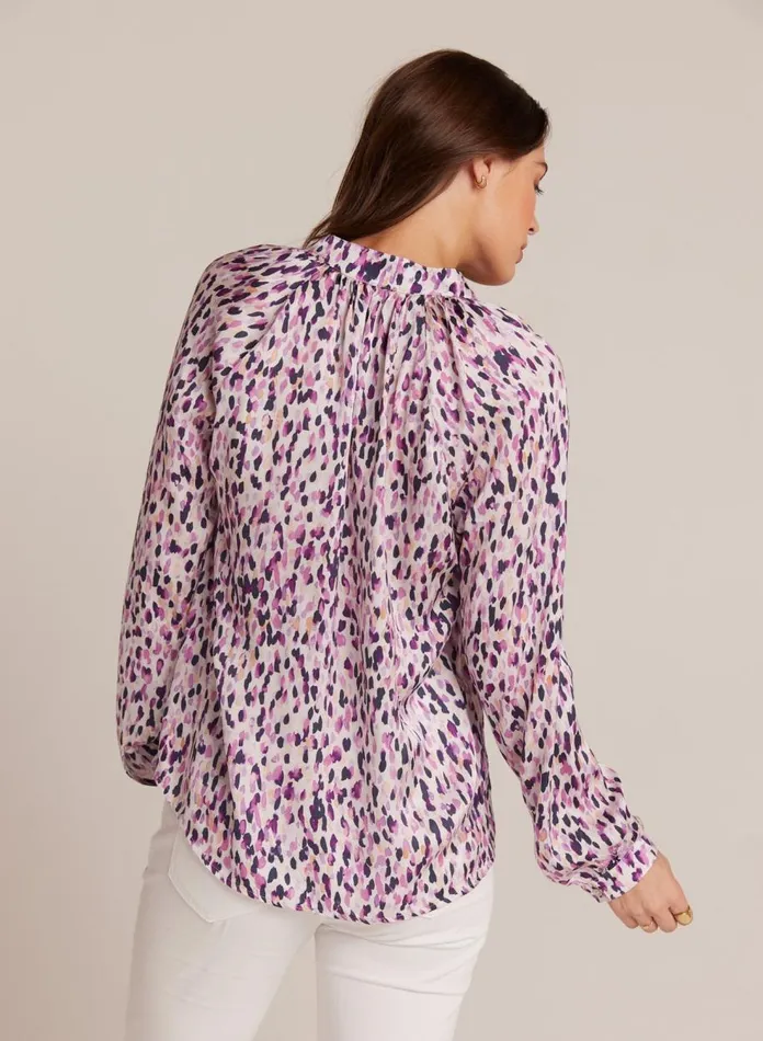 Button Down Women Bella Dahl Raglan Sleeve Pullover 8211 Confetti Print