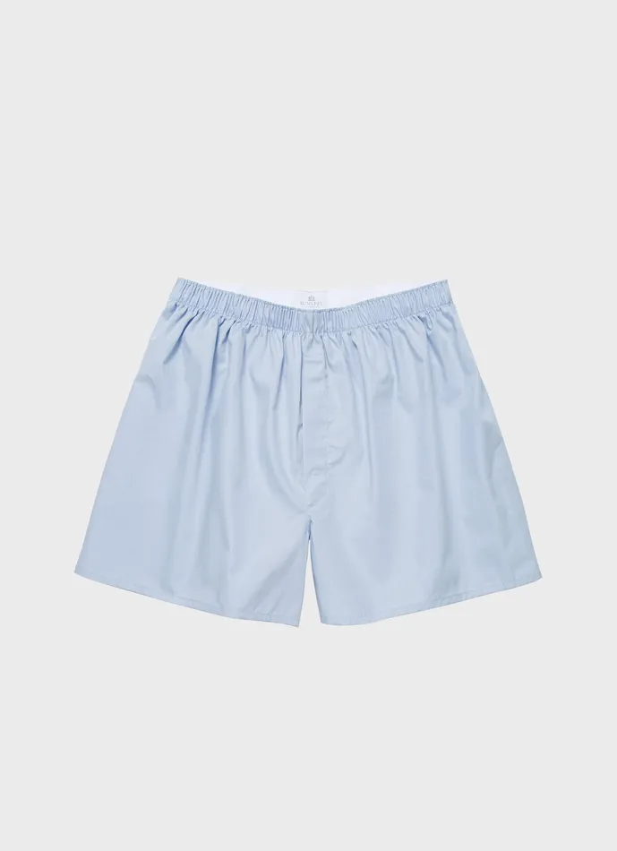 Buy More and Save ussunspel Men Classic Boxer Shorts Plain Blue