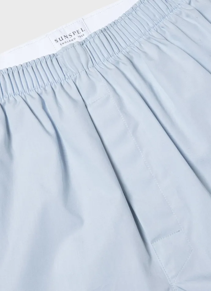Buy More and Save ussunspel Men Classic Boxer Shorts Plain Blue