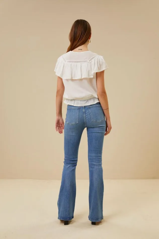 ByBar Blouses Vrouwelijk Jael Blouse Off White