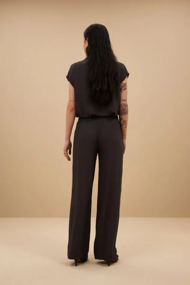 ByBar Blouses Vrouwelijk Kiek Viscose Top Cafe Noir ByBar Blouses Vrouwelijk Kiek Viscose Top Cafe Noir