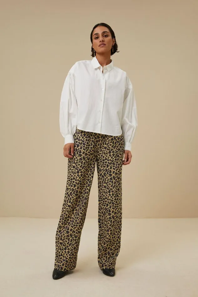 ByBar Blouses Vrouwelijk Sarah Short Blouse White