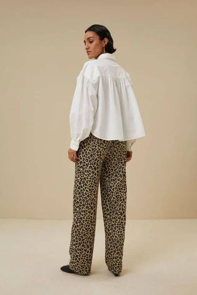 ByBar Blouses Vrouwelijk Sarah Short Blouse White ByBar Blouses Vrouwelijk Sarah Short Blouse White