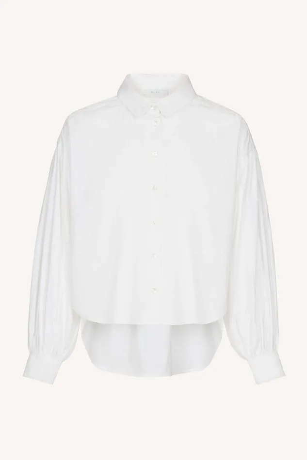 ByBar Blouses Vrouwelijk Sarah Short Blouse White ByBar Blouses Vrouwelijk Sarah Short Blouse White