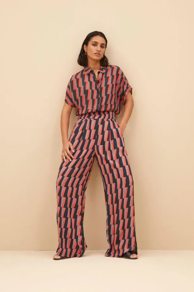 ByBar Broeken Vrouwelijk Benji Thunder Pant Thunder Print ByBar Broeken Vrouwelijk Benji Thunder Pant Thunder Print
