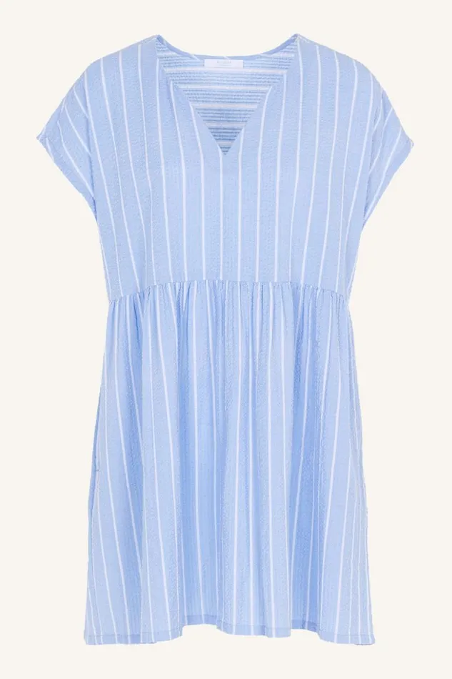 ByBar Jurken Vrouwelijk Finn Dress Sky Blue ByBar Jurken Vrouwelijk Finn Dress Sky Blue