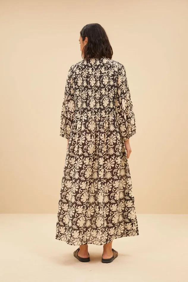ByBar Jurken Vrouwelijk Loulou Veda Dress Veda Print