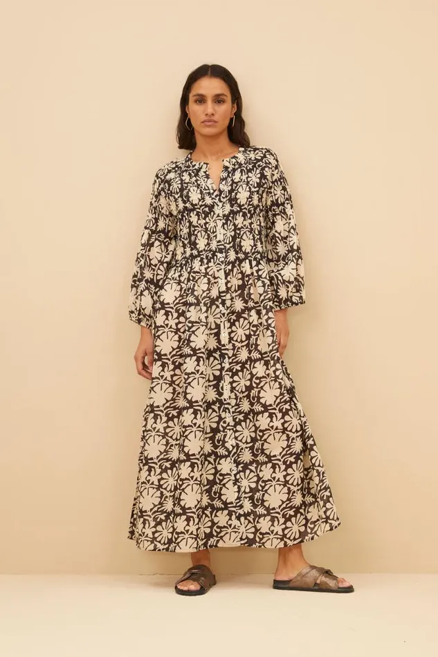 ByBar Jurken Vrouwelijk Loulou Veda Dress Veda Print